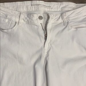 Old Navy white Rockstar jeans
